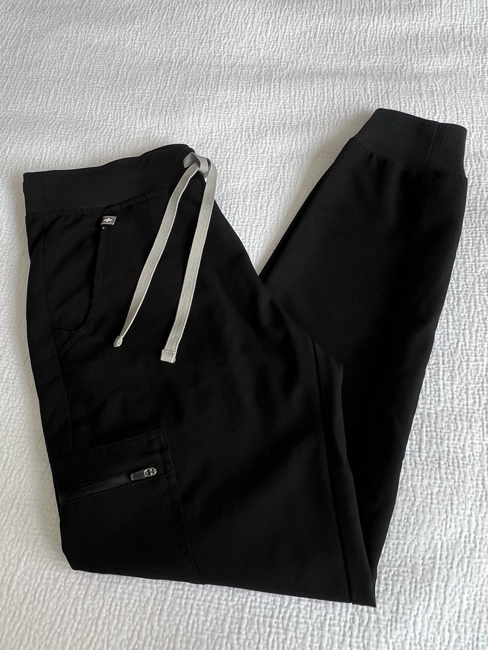 FIGS Zamora Jogger Scrub Pants Black Women’s Size S